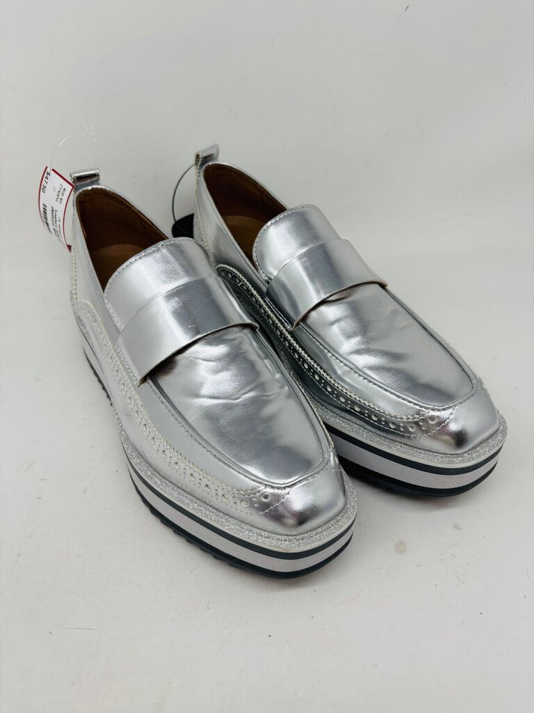 Johnston & Murphy Loafers Silver 9