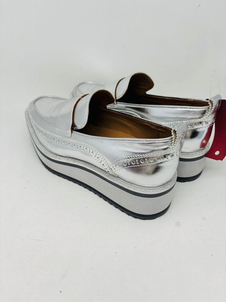 Johnston & Murphy Loafers Silver 9