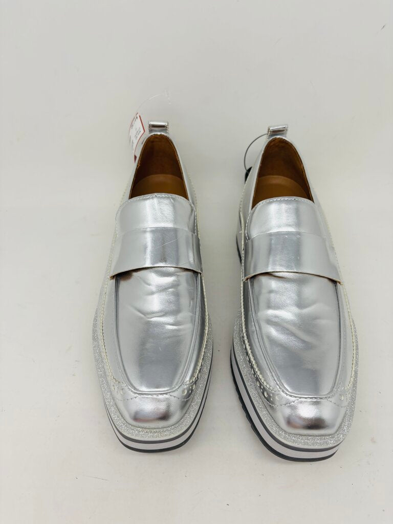 Johnston & Murphy Loafers Silver 9