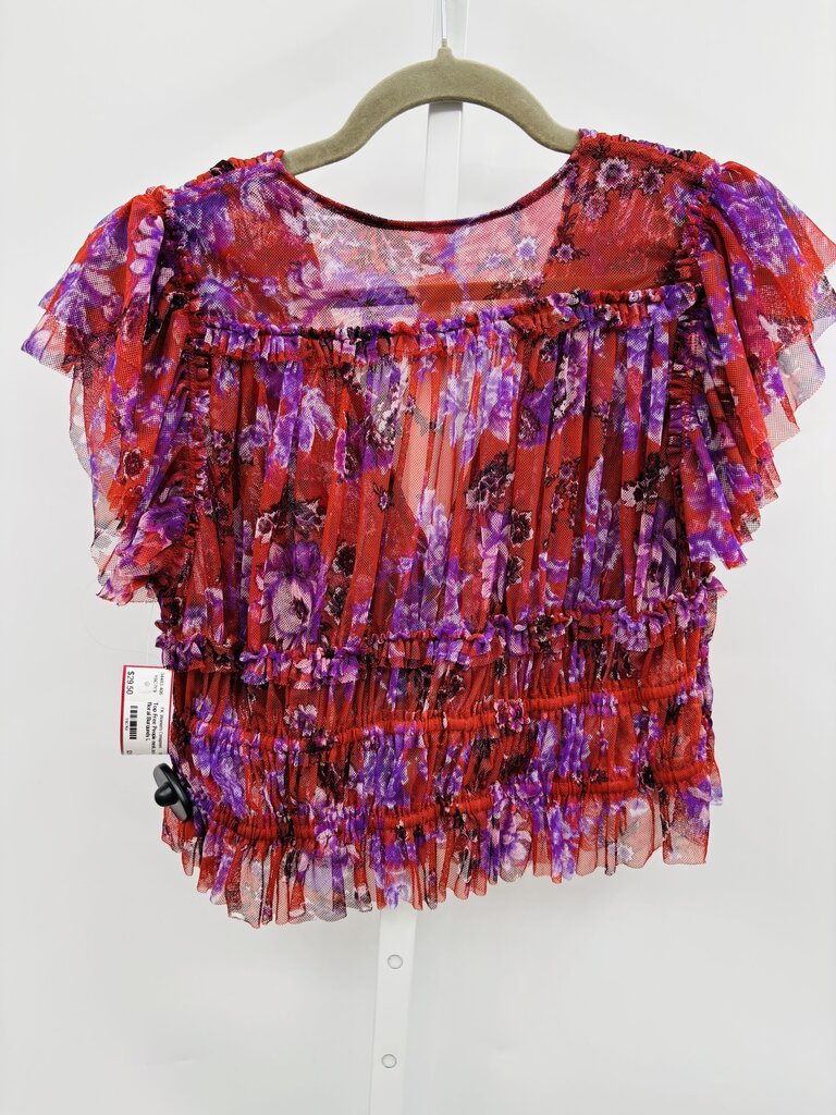 Free People Top Burgundy L
