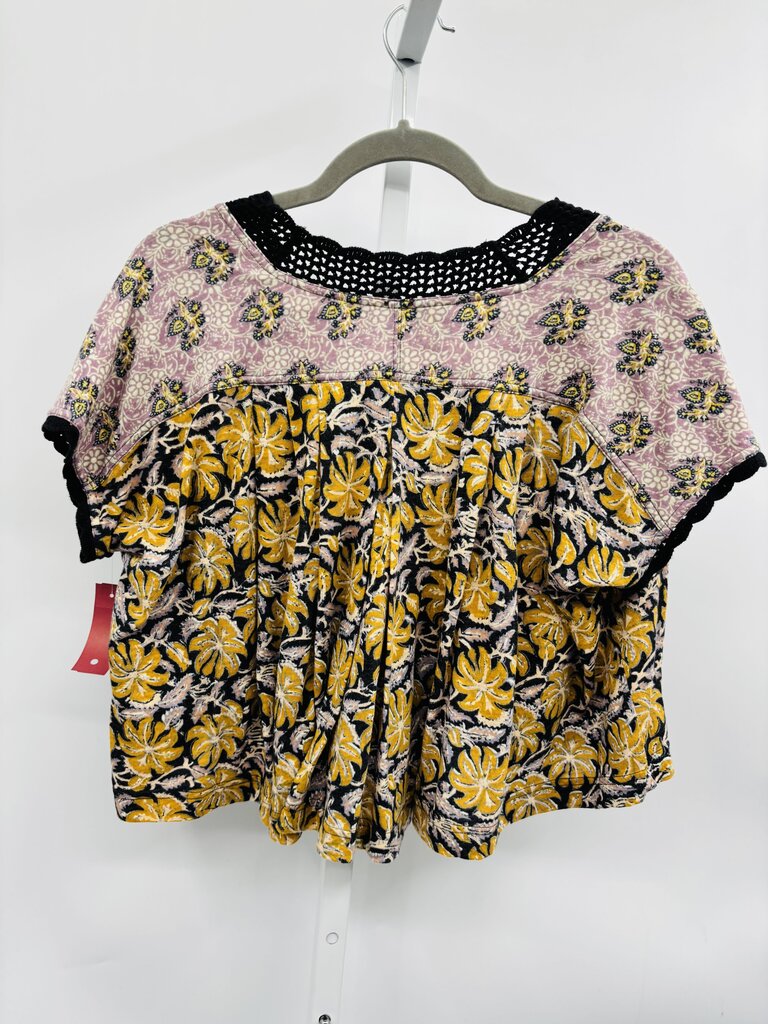 Free People Top Yellow XS
