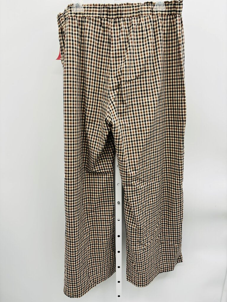 LA Relaxed Pants Wide Leg Brown XL
