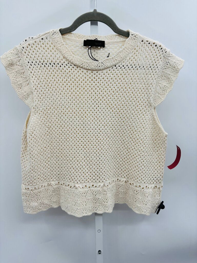 Zara Sweater Vest White L