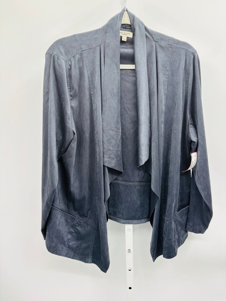 Max Studio Jacket Plus Navy 1X