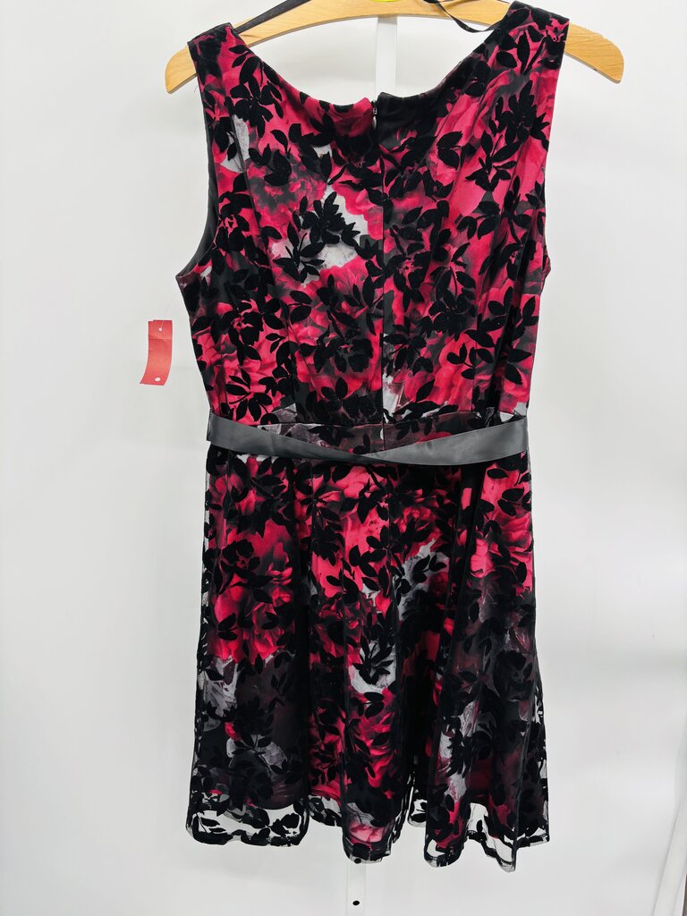 SLNY Dress Plus Burgundy 18
