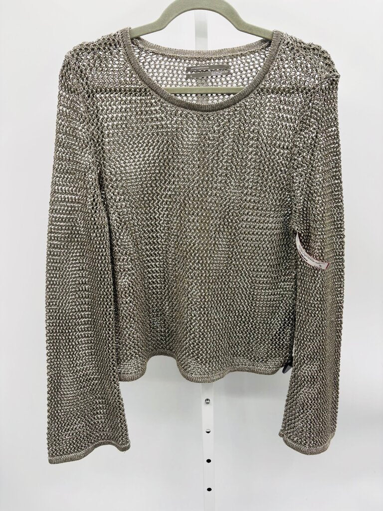 Anthropologie Sweater Silver XL