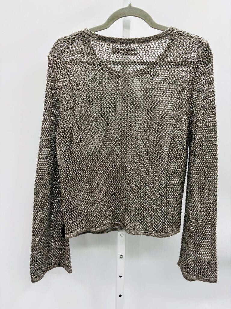 Anthropologie Sweater Silver XL