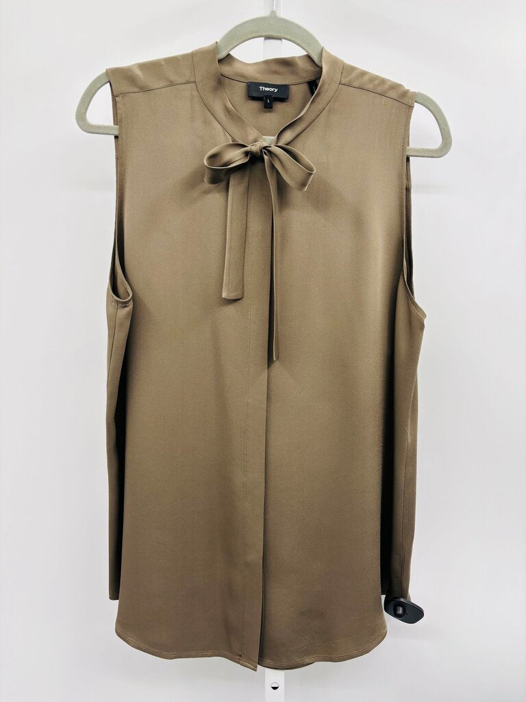 Theory Blouse Taupe L
