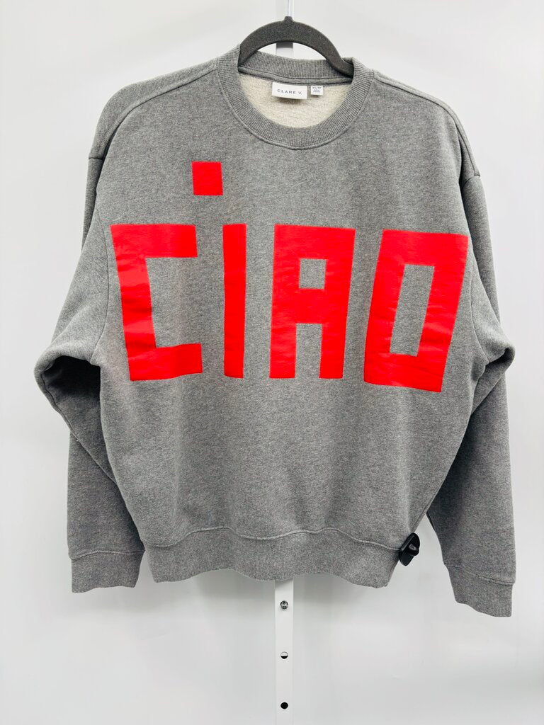 Clare V Sweatshirt Grey XS