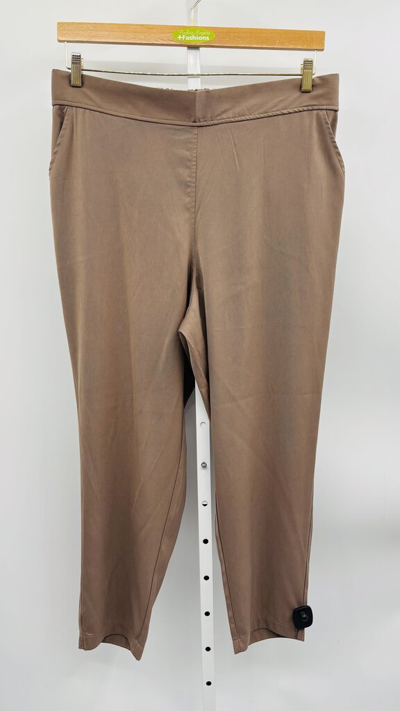 Max Studio Pants Plus Brown 1X