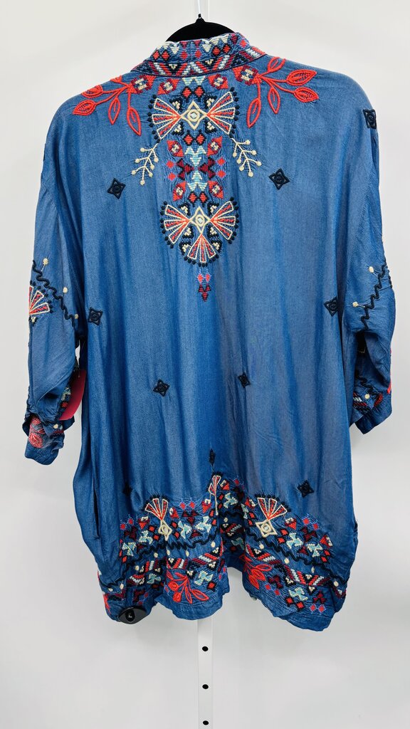 Johnny Was Workshop Kimono Blue L