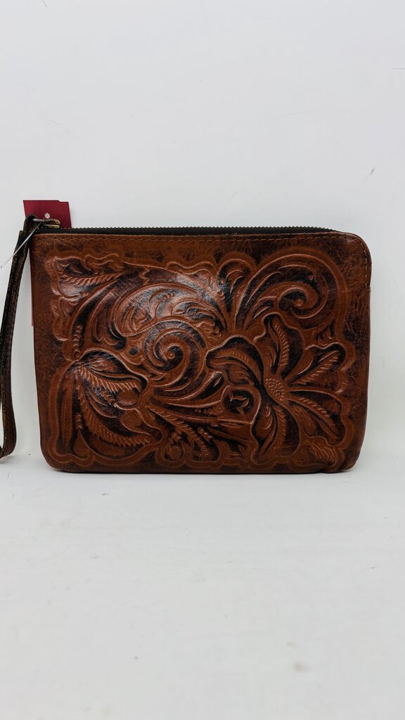 Patricia Nash Wristlet Brown