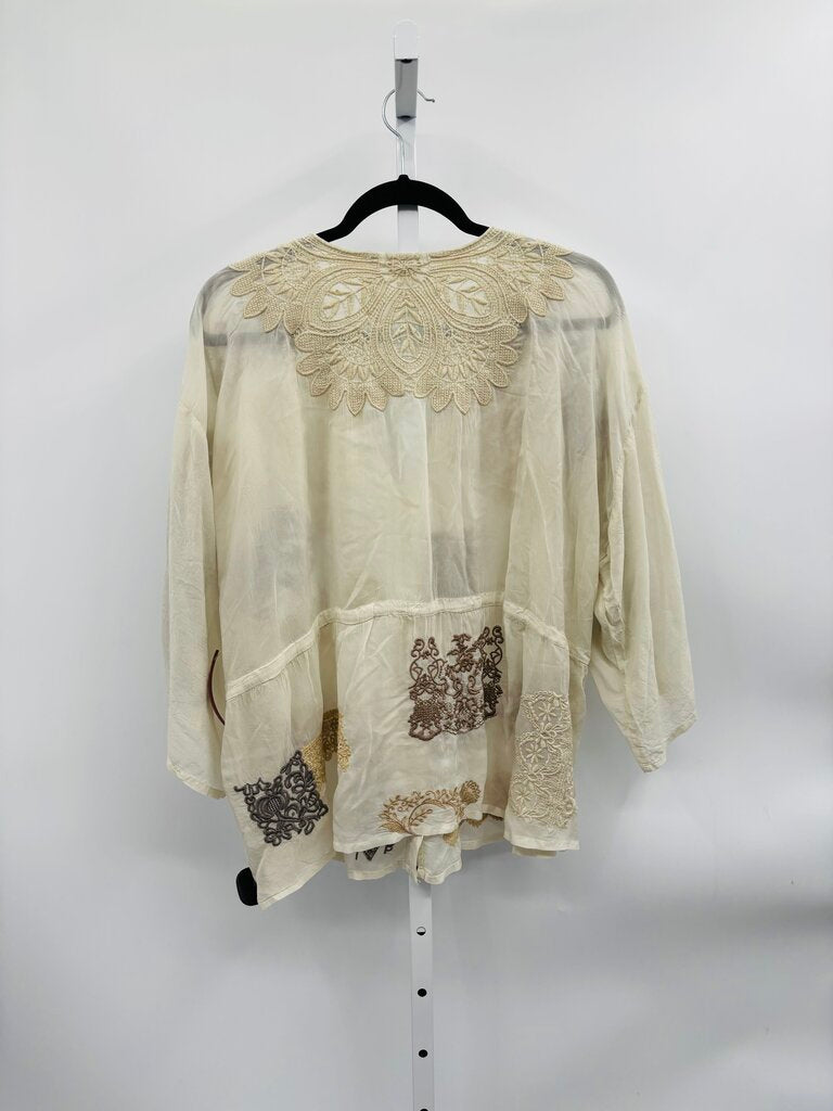 Johnny Was Blouse Beige XL