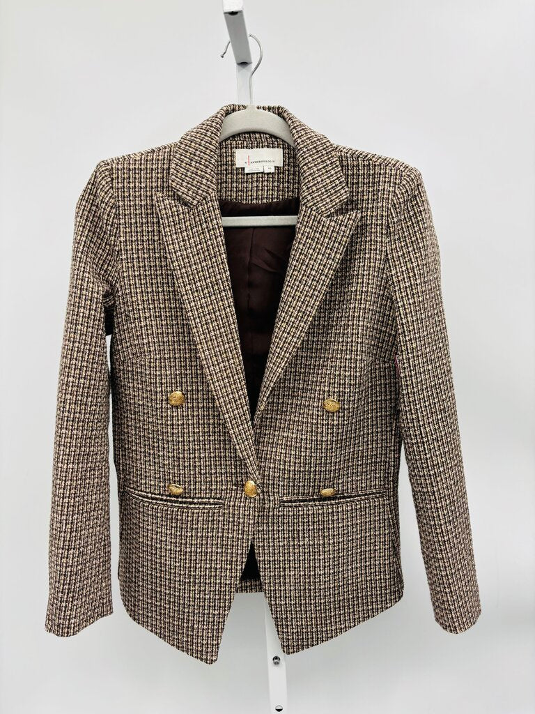 Anthropologie Blazer Brown XS