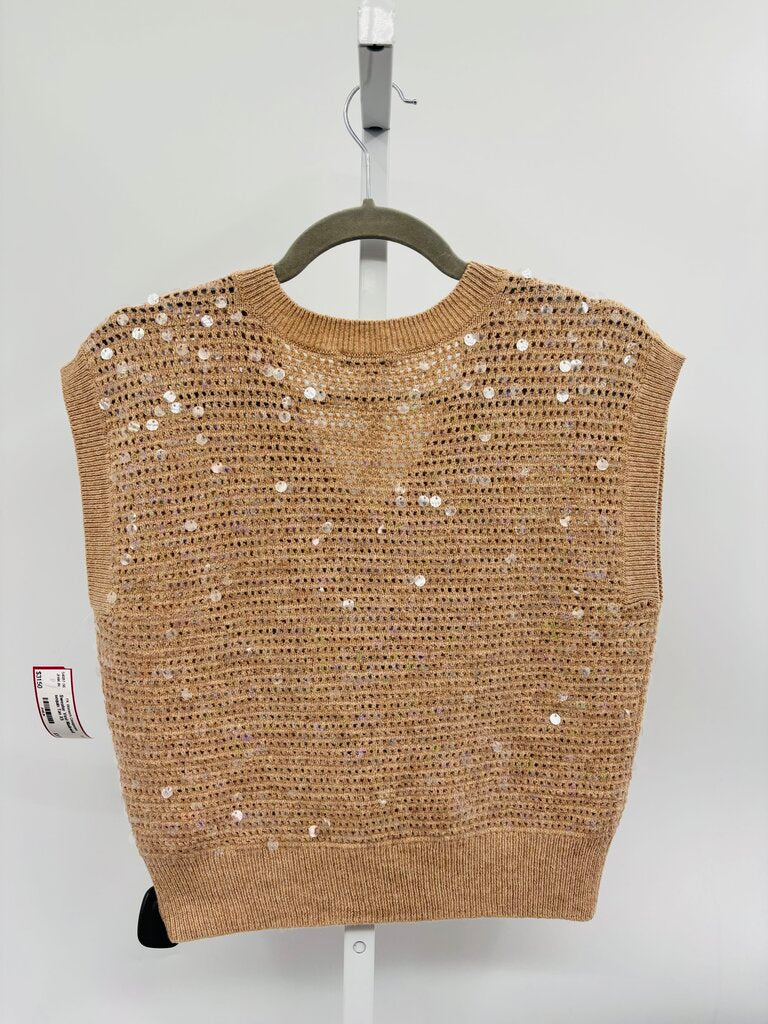 Madewell Sweater Vest Tan XS