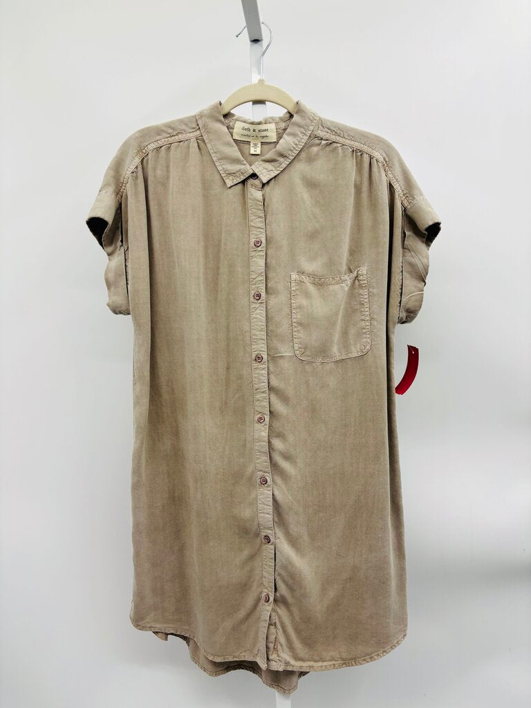 Cloth & Stone Dress Taupe M