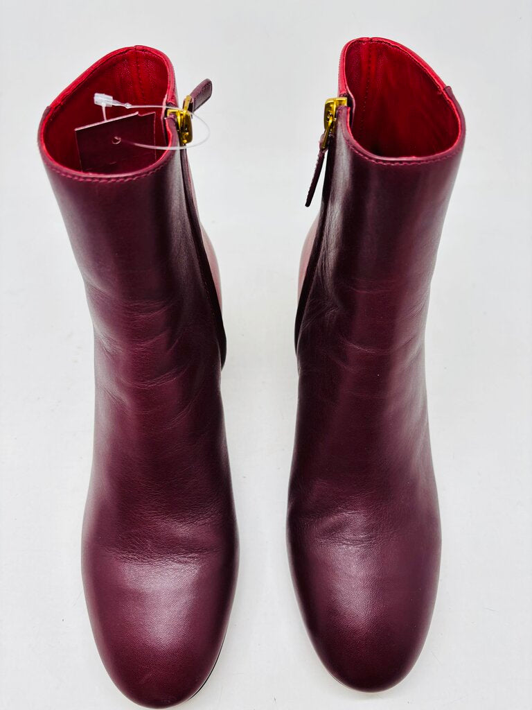 Tory Burch Ankle Boots Burgundy 9