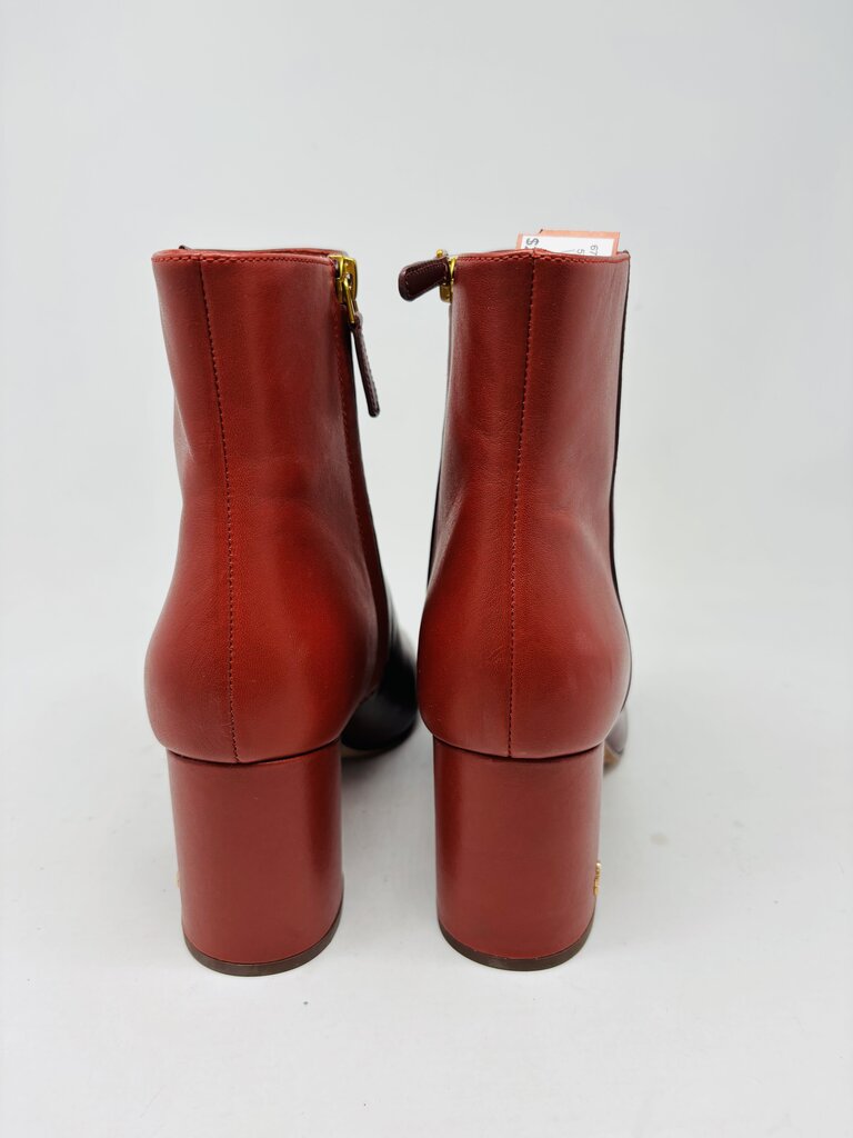 Tory Burch Ankle Boots Burgundy 9