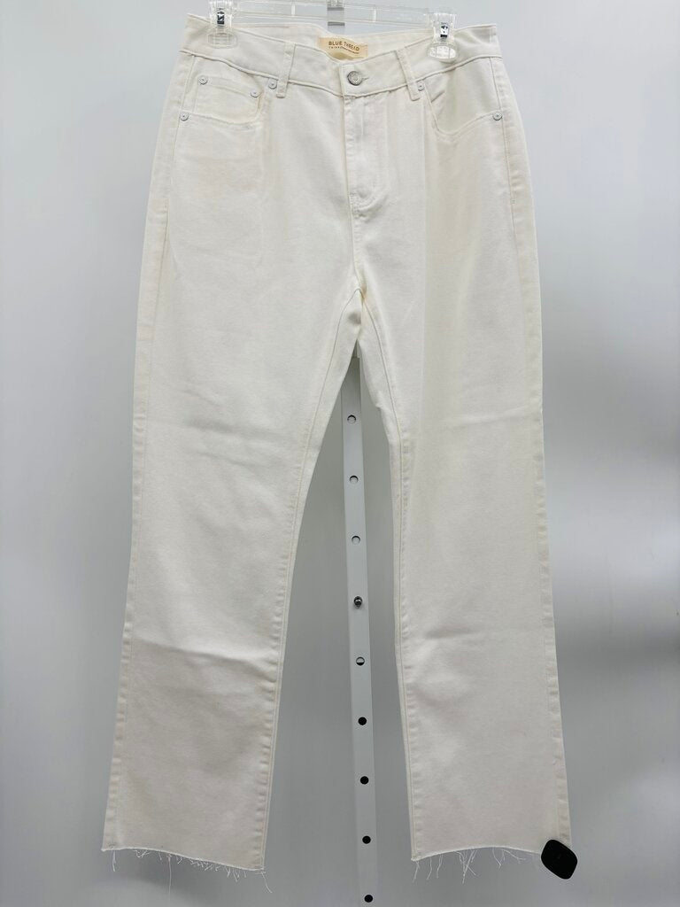 Blue Thread Jeans White 6