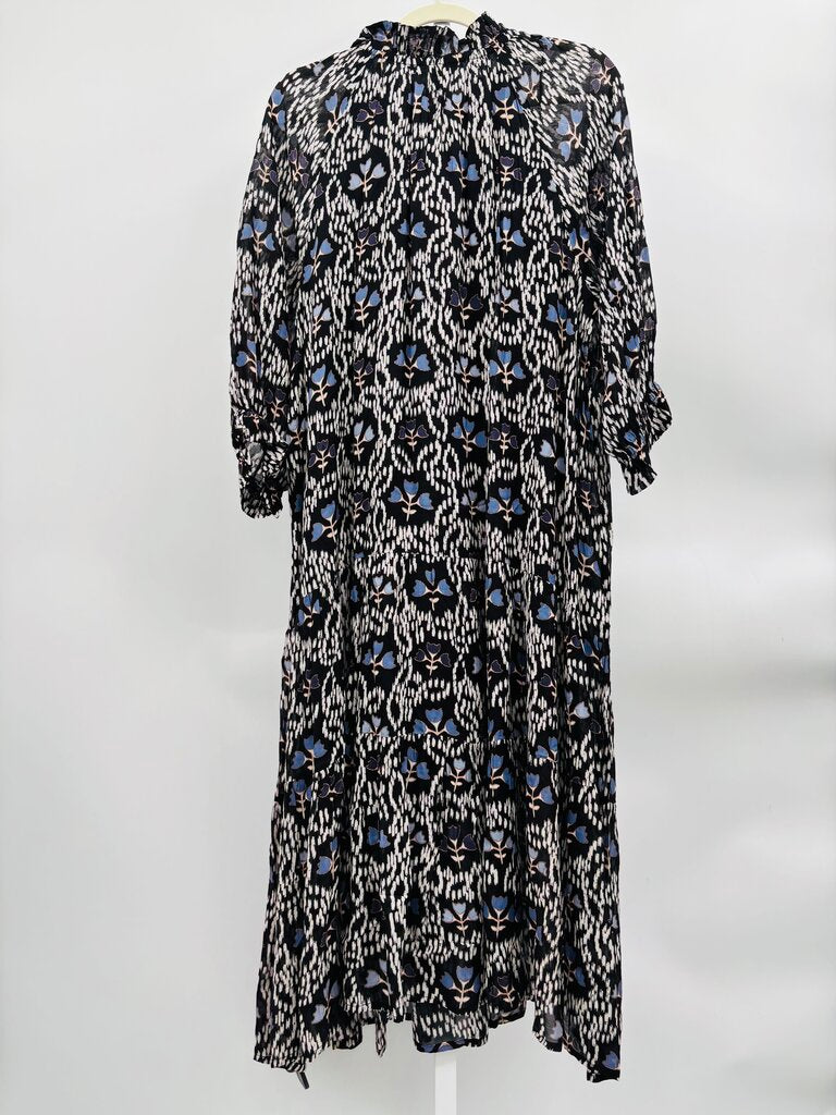 Azure and Indigo Maxi Dress Black L