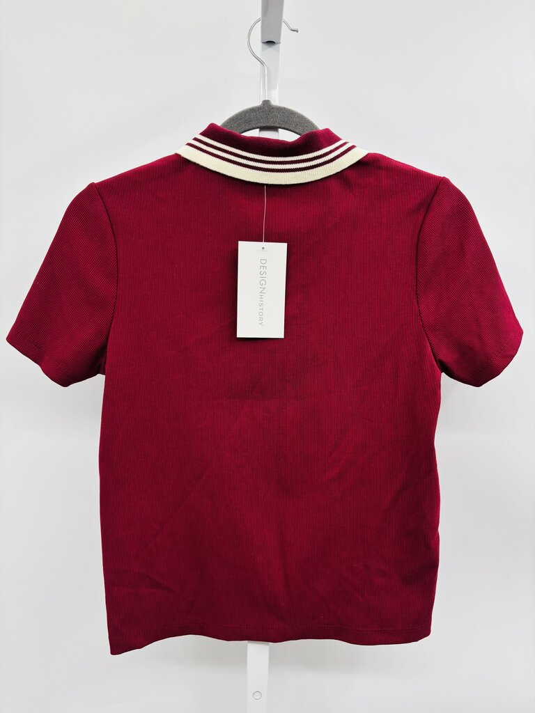 Design History T-Shirt Burgundy S