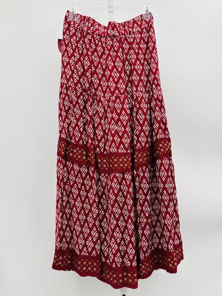 Azure and Indigo Skirt Burgundy S