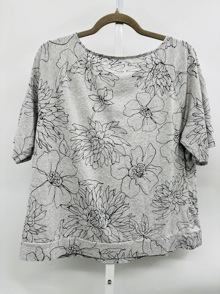 T by Talbots Top Grey XL
