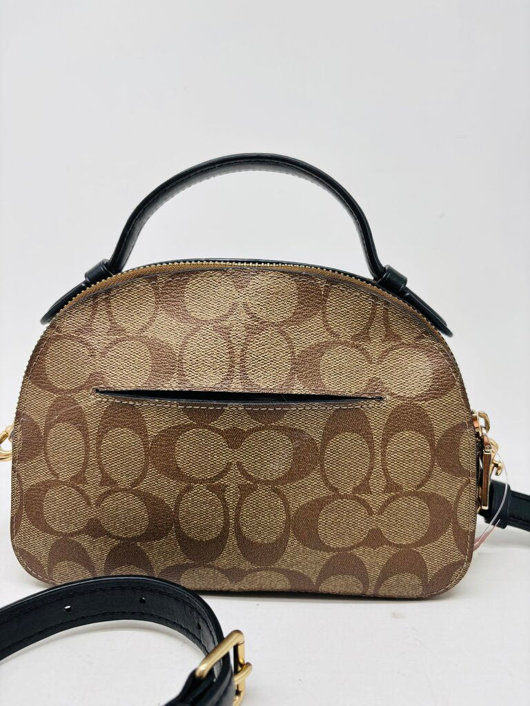 Coach Crossbody Bag Tan Signature