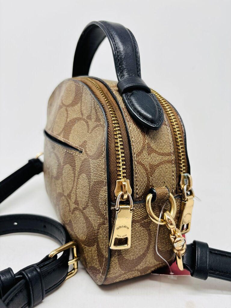 Coach Crossbody Bag Tan Signature