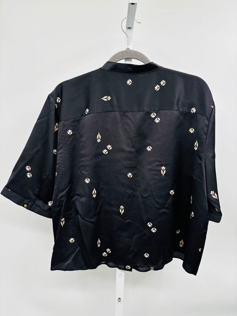 Ann Taylor Blouse Black XL