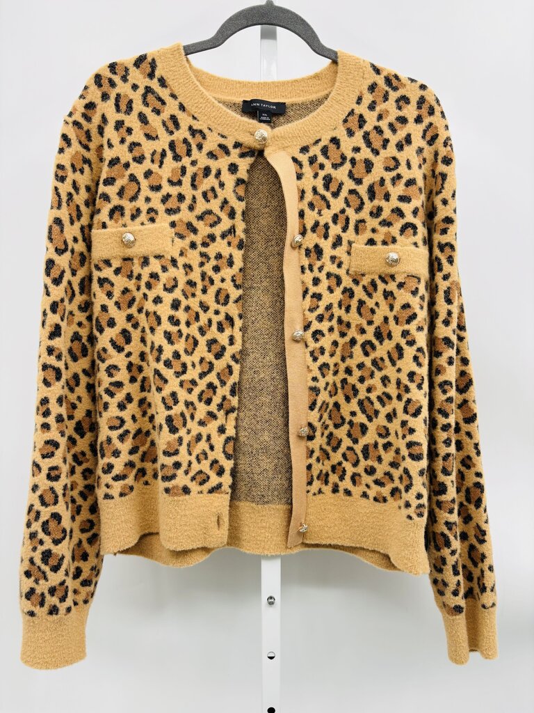 Ann Taylor Cardigan Plus Tan XXL