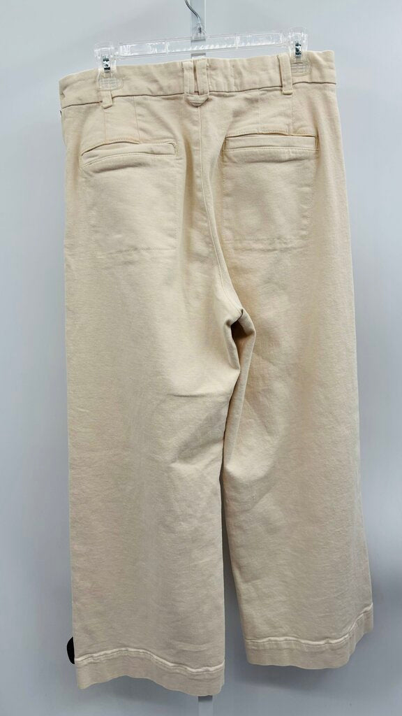 Pilcro Jeans Wide Leg Beige 10