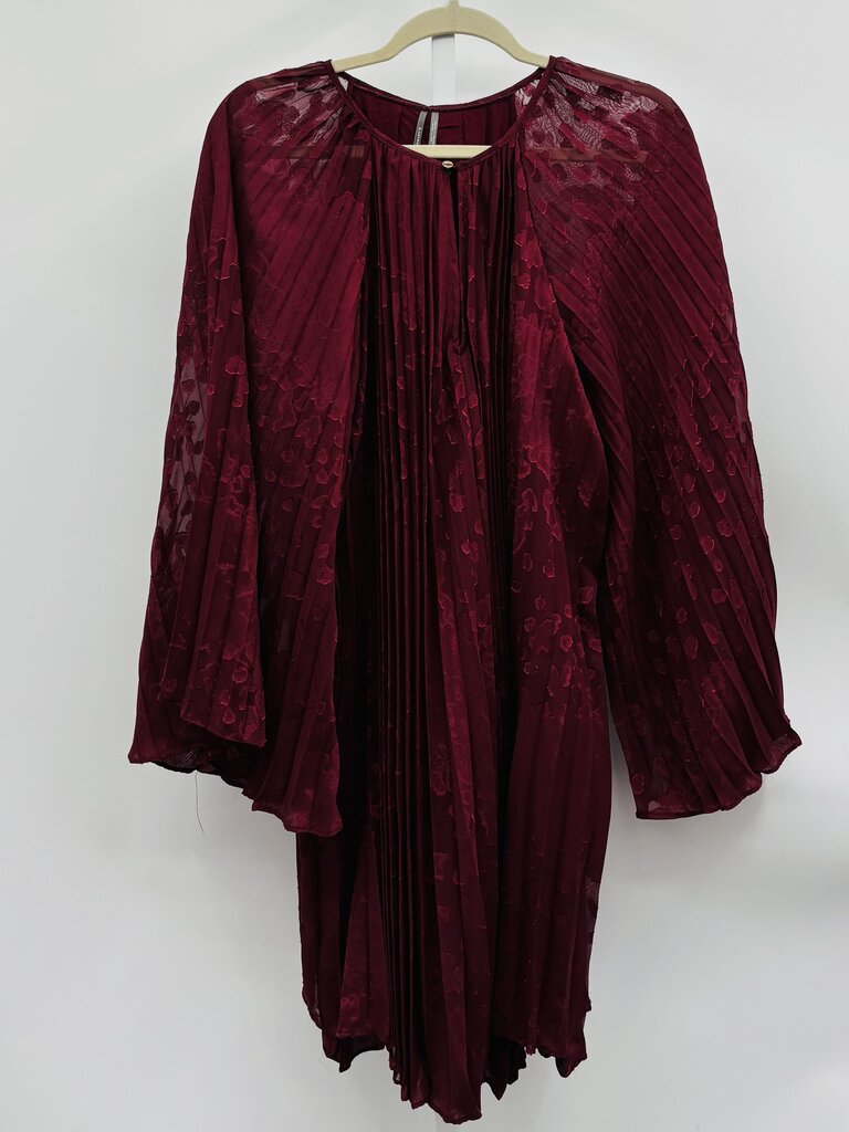 Anthropologie Dress Burgundy M
