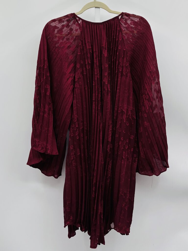 Anthropologie Dress Burgundy M