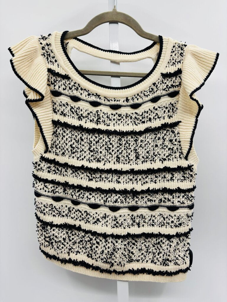 Anthropologie Sweater Vest Beige XS