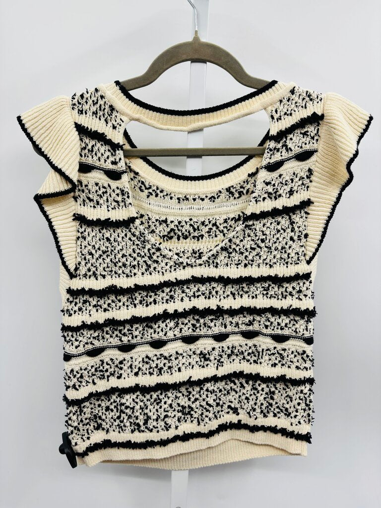 Anthropologie Sweater Vest Beige XS