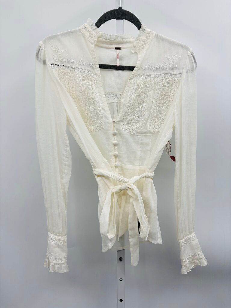 Free People Blouse Beige M