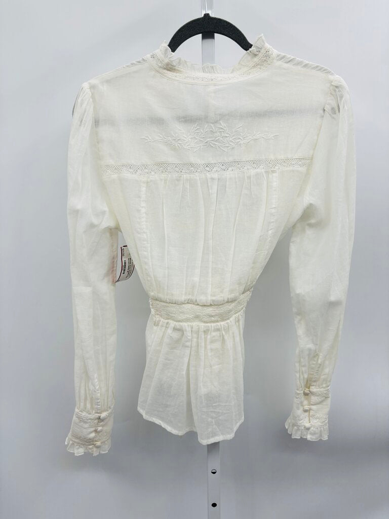 Free People Blouse Beige M
