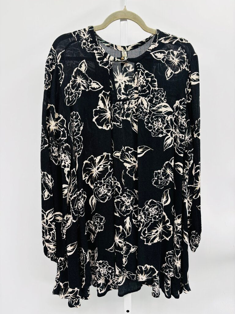 Free People Tunic Black/White S