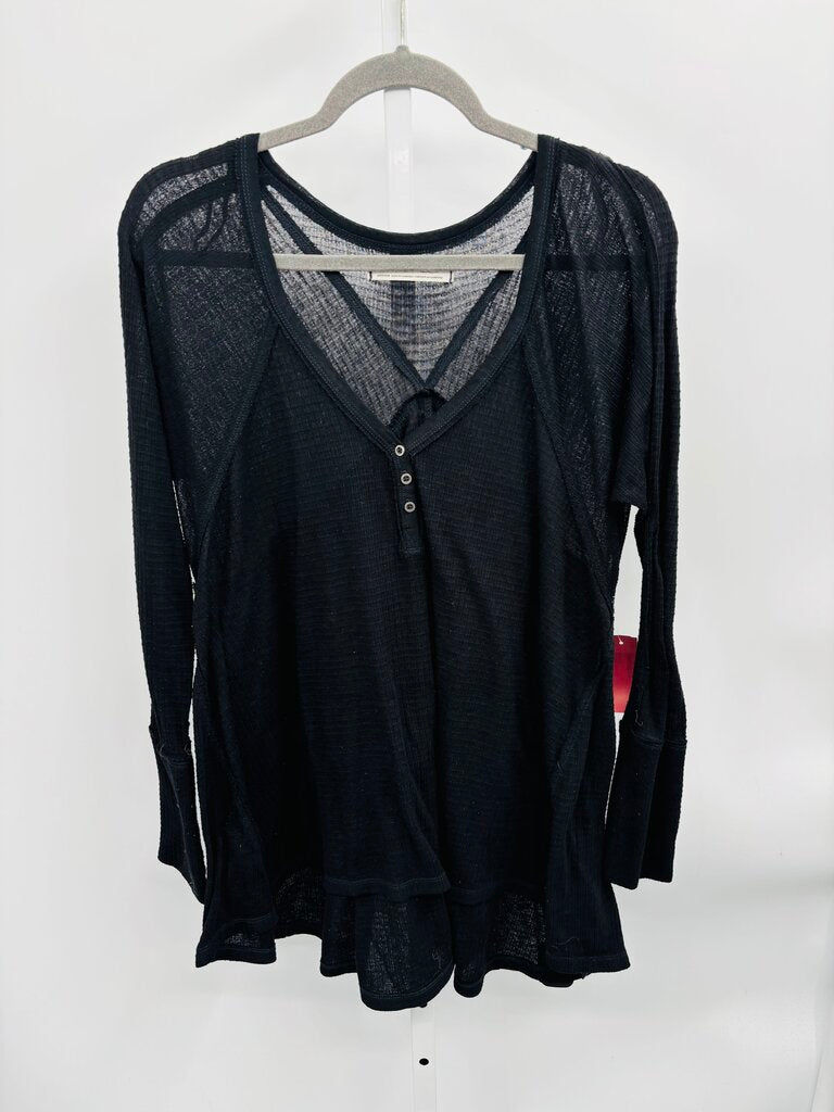 Free People Top Black M