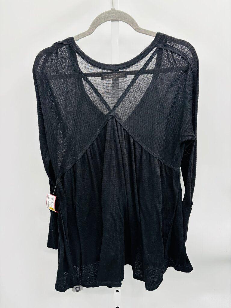 Free People Top Black M