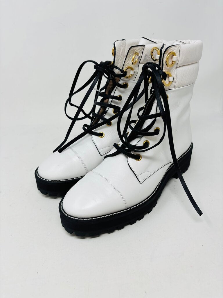 Stuart Weitzman Ankle Boots White 6