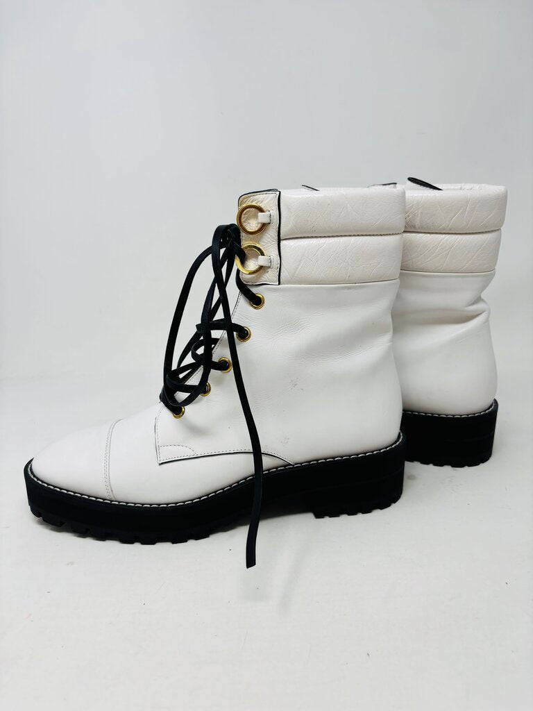 Stuart Weitzman Ankle Boots White 6