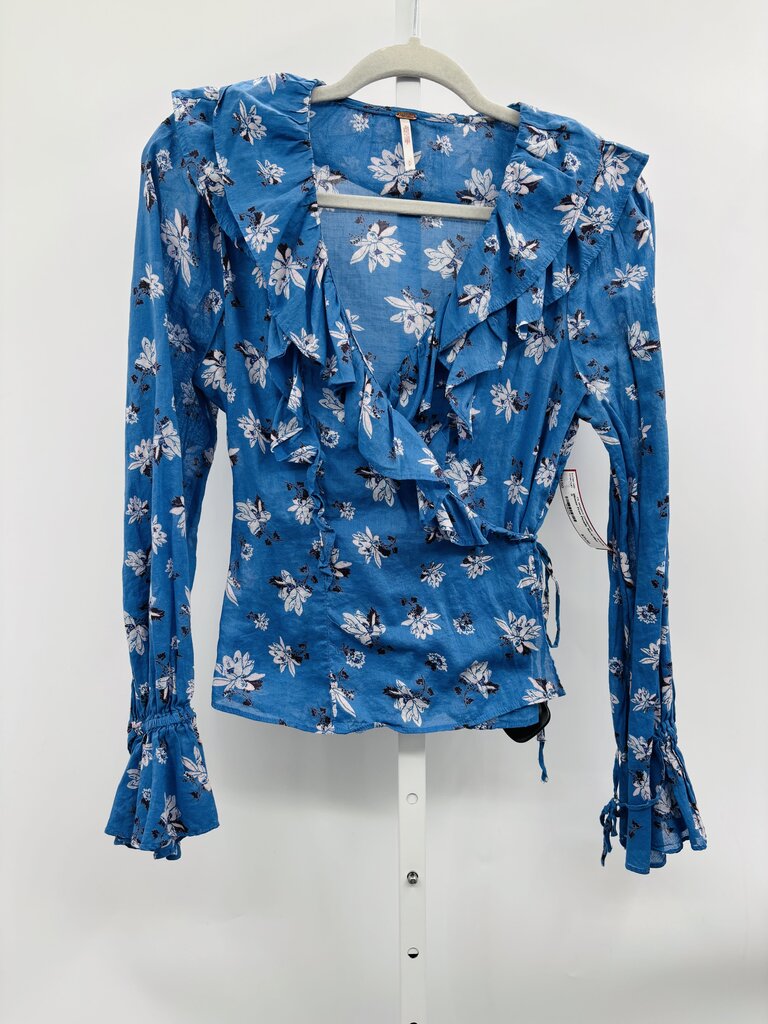 Free People Blouse Blue S