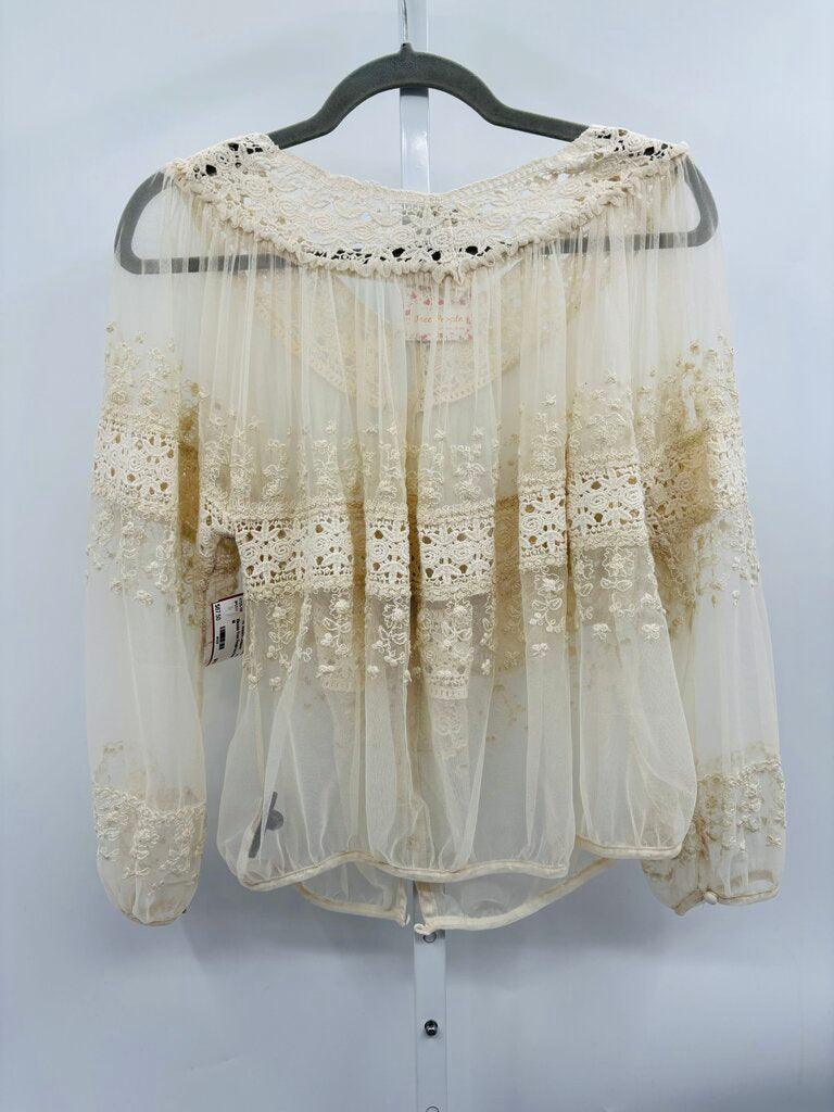 Free People Blouse Beige M