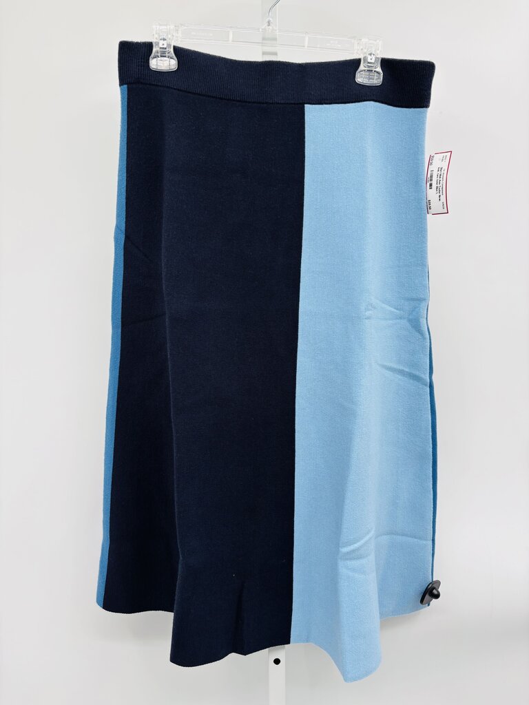 Ann Taylor Skirt Midi Blue L