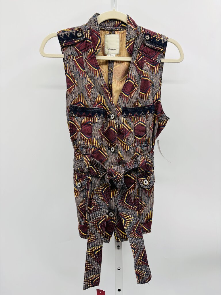 Elevenses Vest Burgundy S