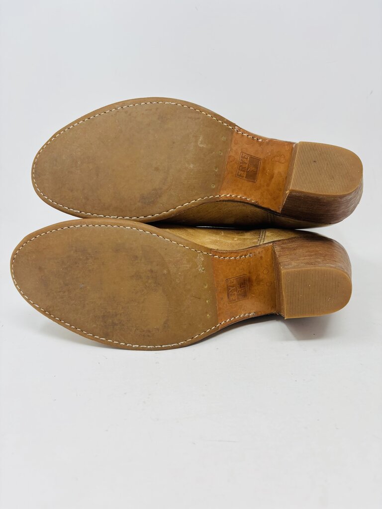 Frye Cowboy Boots Tan 9.5