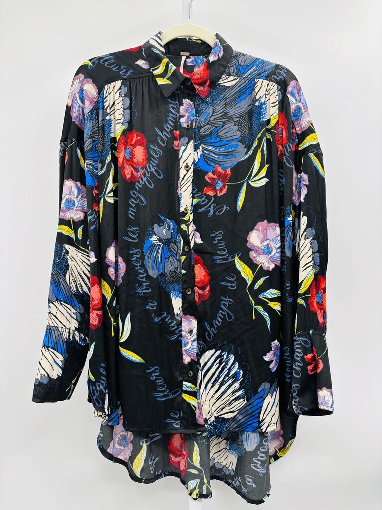 Free People Blouse Black XS