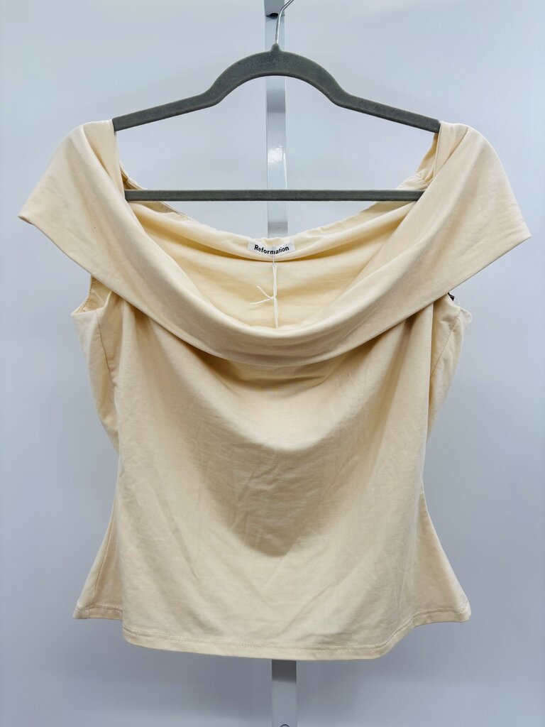 Reformation Top Beige M